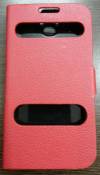 Samsung Galaxy S3 mini i8190 Caller ID Book Cover Flip Case Red