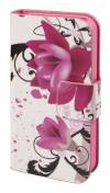 Huawei Honor 3X G750 - Leather Wallet Stand Case White With Purple Flowers (OEM) Huawei Honor 3X G750 - Leather Wallet Stand Case White With Purple Flowers (OEM)