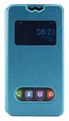 ZTE Blade L2 - Leather Flip Case With Window Turquoise (ΟΕΜ)