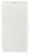 Δερμάτινη Θήκη/Πορτοφόλι Με Πίσω Πλαστικό Κάλυμμα για Alcatel One Touch Pop C3 (OT-4033D) Λευκό (OEM)