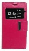 Leather Wallet Case With Silicone Back Cover for Huawei Ascend P9 Magenta (OEM)