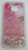 Hard TPU Gel Case Case for Samsung Galaxy S7 Edge G935F Clear With Pink Flowers ()