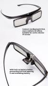 Xiaomi Bluetooth 3D Shutter Active Glasses for 3D Device - Black EPATH-378068