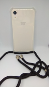 Θήκη Σιλικόνης TPU με Μαύρο Neck Cord για Iphone XR - Διάφανη (ΟΕΜ)