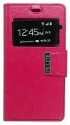 Leather Wallet Case with window and Silicone Back Cover for Huawei P8 Lite Magenta (OEM) Leather Wallet Case with window and Silicone Back Cover for Huawei P8 Lite Magenta (OEM)
