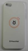 Apple iPhone 5/5S -  Plastic Case Back Cover Phoneadd Ring White (OEM)