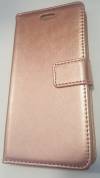 Leather Wallet Case for Sony Xperia XA metalic pink (OEM)