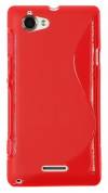 TPU Gel S-Line for Sony Xperia L Red (OEM)