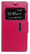 Leather Wallet Case with Window And Silicone Back Cover for Xiaomi Redmi Pro Magenta (ΟΕΜ)