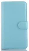 ZTE Blade A460 - Leather Wallet Case and Plastic Back Cover Light Blue (ΟΕΜ)