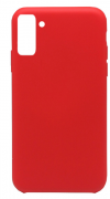 Θήκη ματ TPU σιλικονη μαλακή πίσω κάλυμμα για SAMSUNG S21 -  RED  (OEM)