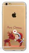 TPU Gel Case for iPhone 5/5S/SE Clear with Christmas Theme Reindeer (OEM)