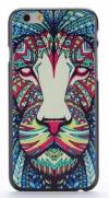 Apple iPhone 6 4.7" -  Plastic Case Back Cover Aztec Animal Lion Black (OEM)