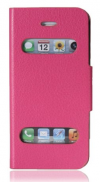 Apple iPhone 5/5S Caller ID Table Talk Flip Cover Case Magenta I5CIDFCM OEM