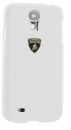 Samsung i9505/i9500 Galaxy S4 Θήκη Lamborghini Πλαστικό Πίσω Κάλυμμα Stylish Λευκή Diablo-D1