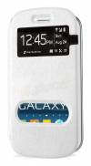 Samsung Galaxy S Duos 2 S7582 / S7580 - Θήκη Caller ID Book Με Πίσω Κάλυμμα Λευκό (OEM)