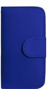 Microsoft Lumia 532 - Leather Wallet Case Blue (OEM)