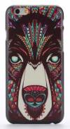 Apple iPhone 6 4.7" -  Plastic Case Back Cover Aztec Animal Bear Black (OEM)