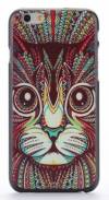 Apple iPhone 6 4.7" - Θήκη Πλαστικό Πίσω Κάλυμμα Aztec Animal Cute Cat Black (ΟΕΜ)