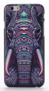 Apple iPhone 6 4.7" -  Plastic Case Back Cover Aztec Animal Elephant Black (OEM)