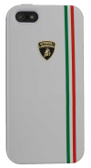 iPhone 5/5S Back Cover Plastic Case Lamborghini White-Tricolor-D1 iPhone 5/5S Back Cover Plastic Case Lamborghini White-Tricolor-D1