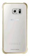 Samsung Galaxy S6 G920F - Θήκη Faceplate Samsung Clear Cover EF-QG920BFEGCN Διάφανο - Χρυσό (Samsung) Samsung Galaxy S6 G920F - Θήκη Faceplate Samsung Clear Cover EF-QG920BFEGCN Διάφανο - Χρυσό (Samsung)