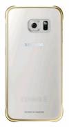 Samsung Galaxy S6 G920F - Θήκη Faceplate Samsung Clear Cover EF-QG920BFEGCN Διάφανο - Χρυσό (Samsung)