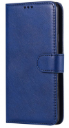 Δερμάτινη Θήκη Πορτοφόλι Με Πίσω Κάλυμμα Σιλικόνης Sony Xperia XA1 Ultra ΜΠΛΕ ΣΚΟΥΡΟ (OEM)