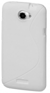 TPU Gel Case S-Line for HTC One X / One XL White (OEM)