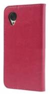 LG Nexus 5 D820 / D821 - Leather Wallet Stand Case Magenta (OEM)