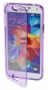 Samsung Galaxy S6 G920F - TPU GEL Case With Front Cover Transparent Purple (OEM)