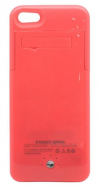 Μπαταρία Ενσωματωμένη σε Θήκη Faceplate Apple iPhone 5C Ροζ 2500mAh