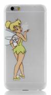 Apple iPhone 6 4.7" -  Plastic Case Back Cover Transparent White With Logo Tinker Bell (OEM)