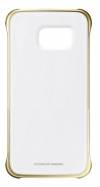 Samsung Galaxy S6 Edge G925F - Θήκη Faceplate Samsung Clear Cover EF-QG925BFEGWW Διάφανο - Χρυσό (Samsung)