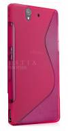 Sony Xperia Z Θήκη Σιλικόνης TPU S-line - Λαμπερό Ροζ