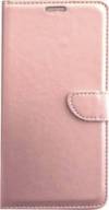 Leather Case Book for Sony Xperia XA1 Plus PINK/GOLD (OEM)