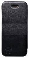 Iphone 5C-Leather Book Case Black-Smoke (Ancus)