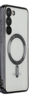 Θήκη Σιλικονης Διαφανες για Samsung Galaxy S23 με Kickstand ring για βάση στήριξης