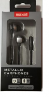 Ακουστικα Maxell  METALLIX HANDSFREE ES200 Ασημί