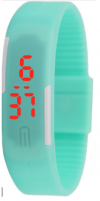 LED Pολόι Σιλικόνης Βραχιολάκι Unisex Τυρκουαζ Ανοιχτο (OEM) LED Pολόι Σιλικόνης Βραχιολάκι Unisex Τυρκουαζ Ανοιχτο (OEM)