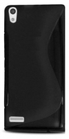 TPU Gel Case S-Line for Huawei Ascend P6 Black (OEM)