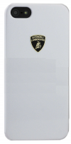 iPhone 5/5S Back Cover Plastic Case Lamborghini Stylish White Diablo-D1