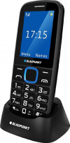 Blaupunkt BS 04i Single SIM Mobile with Big Buttons Black / Blue