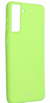 Mat Soft TPU Phone Case Cover for SAMSUNG S21  -  LIME GREEN  (OEM)