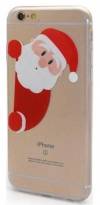 TPU Gel Case for iPhone 6 Plus/6S Plus Clear with Christmas Theme Santa Claus (OEM)