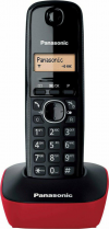 Panasonic KX-TG1611 Cordless Phone Black/Red