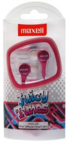 Maxell Juicy Tunes Earphones Pink