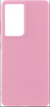 Mat Soft TPU Phone Case Cover for SAMSUNG S21 ULTRA  -  PINK (OEM)