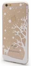 TPU Gel Case for iPhone 6/6S Clear with Christmas Theme Snowflake (OEM)