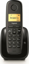 Gigaset A280 Ασύρματο Τηλέφωνο με Aνοιχτή Aκρόαση Μαύρο